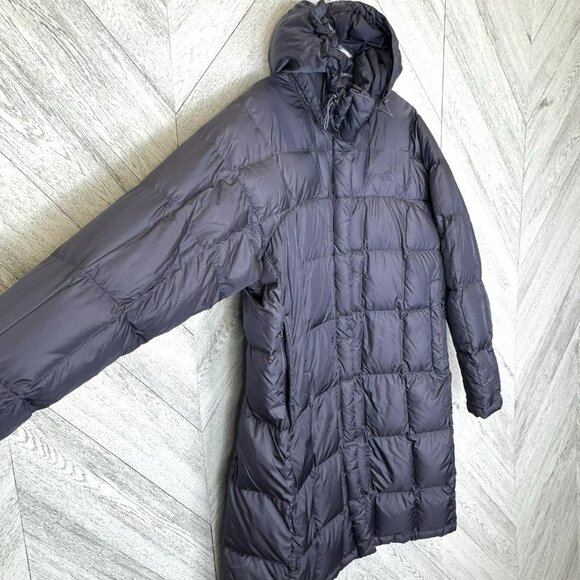 The North Face 600 Quilted Down Fill Parka Womens Size XL Long Winter Coat - Picture 4 of 10